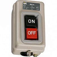 Выключатель кнопочный  ВКИ мм²  400В, IP40, Красный+черный | код.  KVK10-06-3 |  IEK